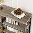 Console Table with Storage Shelves, 70"L Modern Farmhouse Hallway Table