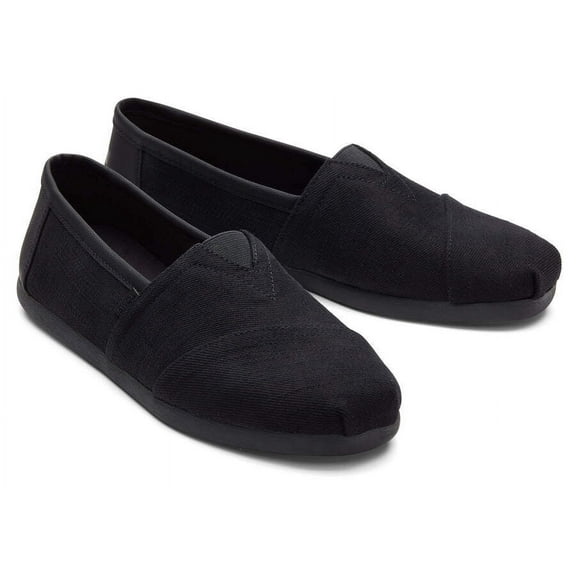Toms Mens Alpargata Black/Black Heavy Twill - Black