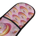thumbnail image 4 of Yayeee Double Oven Mitt Kitchen Heat Resistant Baking 35" x7" Quilted Glove, Light Pink Doughnuts, 4 of 6