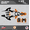Orange, variant on Kalair GFX Graphics Kit for Ktm 50SX MINI SX50 (2016-2018) Splinter Series