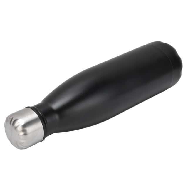Cola Flacon Thermique en Forme Bouteilles d'Eau en Acier Inoxydable pour École Sports de Plein Air Camping Randonnée Voyage Noir Mat