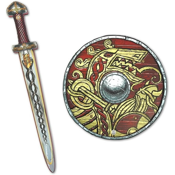 Liontouch - Viking Foam Sword & Shield | For Boys Aged 3-8 Years | Medieval Set For Berserkers