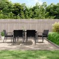 thumbnail image 1 of vidaXL 7 Piece Garden Dining Set with Cushions Poly Rattan and Steel, 1 of 5