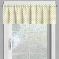 thumbnail image 4 of Ambesonne Retro Valance & Curtain, Picnic Yellow Spots, 55"x45", Yellow and White, 4 of 7