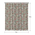 thumbnail image 5 of Gray Christmas Icon Pattern Shower Curtain 72"x84" ,Bathroom Decorative Shower Curtains Set with 12 Hooks,Modern Waterproof Washable Shower Curtain, 5 of 6