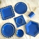 thumbnail image 2 of Vajilla desechable azul, vasos de papel con pajita, platos para fiesta, baby Shower, suministros de cumpleaños, favores, decoración azul para fiesta, Carnaval y boda, 2 of 4