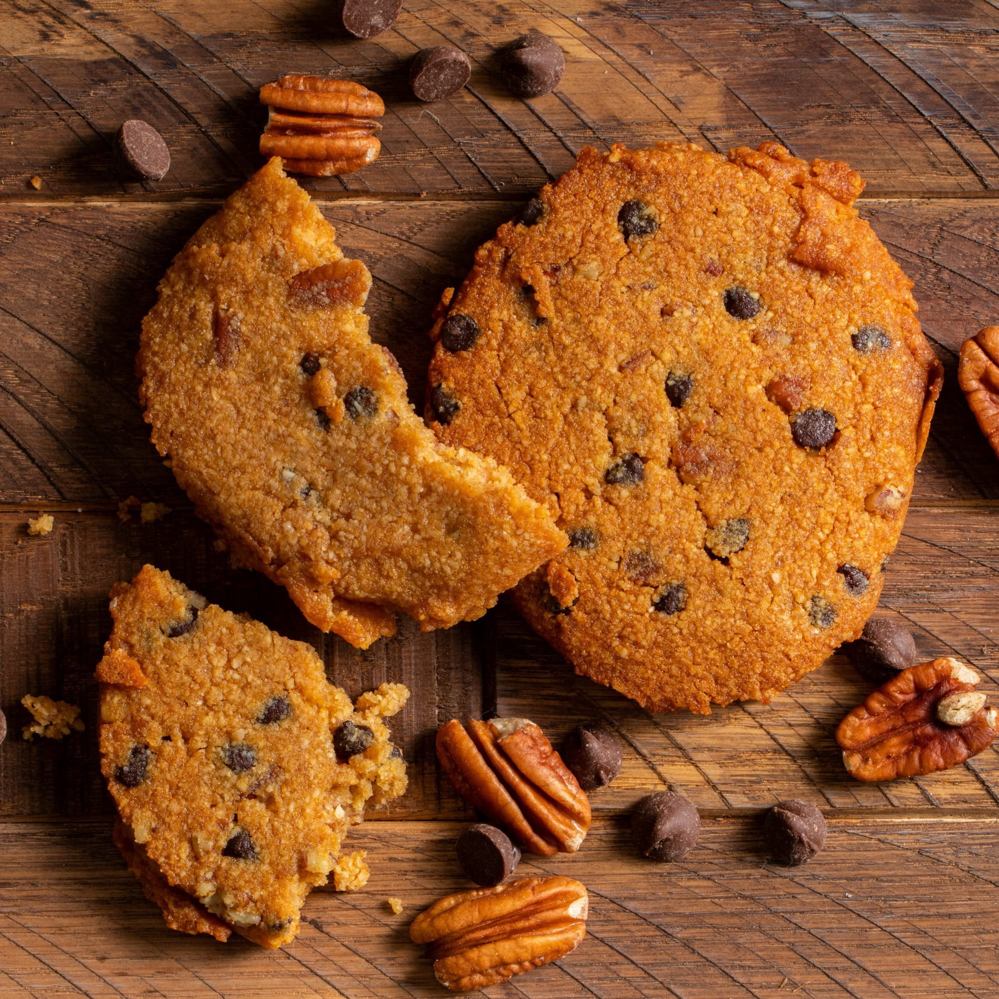 ChipMonk Cookies - Low Carb, Keto, Sugar Free, & Gluten-Free Snack Foods (Chocolate Chip Pecan, 12 pack)