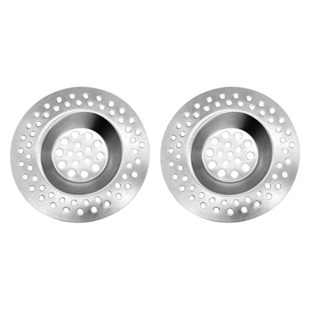 2 piezas atrapacabellos para desagüe, accesorios para bañera, cocina, ducha, lavandería, plateados, dispositivos para desagües utilitarios, malla