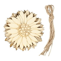 Wood Crafts Wooden Flowers Flower Paint Unfinished Cutouts Sunflower Ornaments Kids Craft Shapes Spring Slice Blank