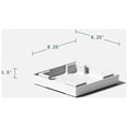 thumbnail image 3 of Veradek Pure Series Midland 26" Plastic Planter Tray - White, 3 of 6