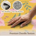 thumbnail image 6 of ODIKA 4'x6' Yellow Pink Golden Floral Bliss Washable Area Rug Botanical Elegance with Vintage Charm for Home Office, Under Desk, Non-Slip Chair-Friendly, Flatwoven, 6 of 7
