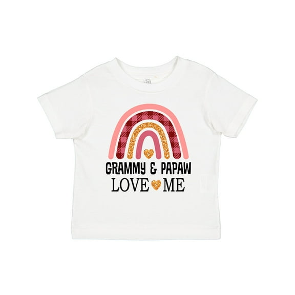 Inktastic Grammy and Papaw Love Me Girls Granddaughter Girls Toddler T-Shirt