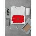 thumbnail image 3 of Grunge Morocco Flag Watercolor T-Shirt Men -Image by Shutterstock, Male 4X-Large, 3 of 4