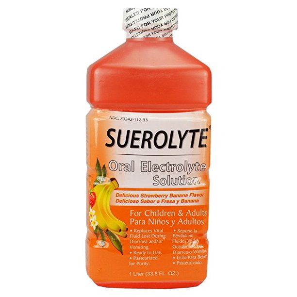 Suerolyte Strawberry And Banana (Oral Electrolyte Solution) 33.8 Oz