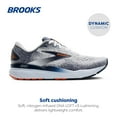 thumbnail image 2 of Brooks Men’s Ghost 16 Neutral Running Shoe - White/Peacoat/Orange - 12.5 Medium, 2 of 5