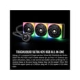 thumbnail image 2 of Thermaltake TOUGHLIQUID Ultra 420 RGB CPU Liquid Cooler, AMD(AM5/AM4) Intel(LGA 1700/1200), 2.1 Inch Rotational LCD Display 2000RPM Radiator Fan, TT RGB Plus 2.0. Software, CL-W370-PL14SW-A, 2 of 5