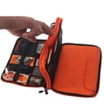 thumbnail image 2 of Sonducket Bolsa de almacenamiento de Cable USB, resistente al agua, 2 capas, portátil, para viajes en casa, dormitorio, disco Flash electrónico, cable de Carteras S gris Sonducket AP012998-05, 2 of 6
