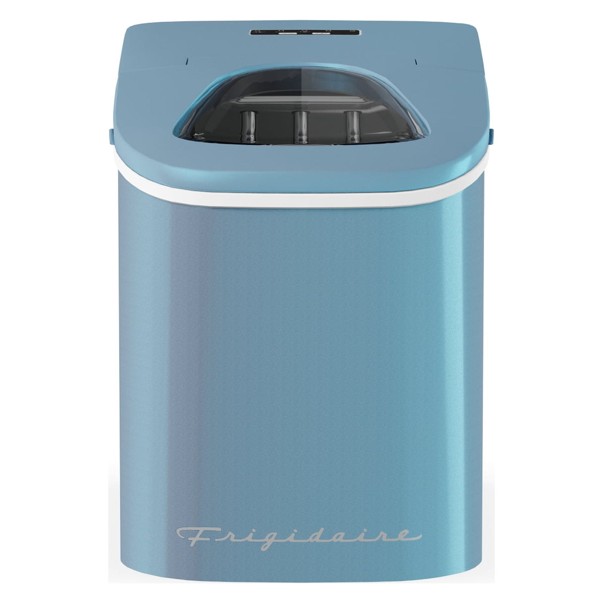 FRIGIDAIRE Retro Ice Maker, 26 lbs Capacity Counter Top Ice Maker, Blue