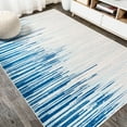 thumbnail image 5 of JONATHAN Y JONATHAN  Y Shore Modern Half-Stripe Area Rug Blue/Cream 4 X 6 4' x 6' Indoor,Accent Rectangle, 5 of 5