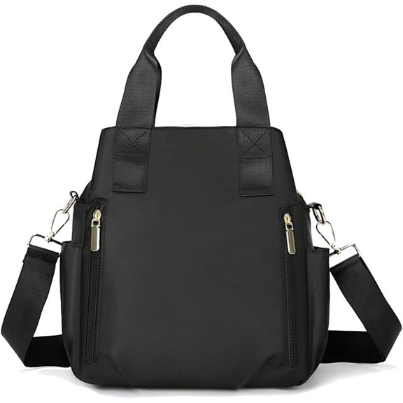 Nylon Crossbody Bag for Women - Waterproof Shoulder Bag with Multi Pockets and Top Handle