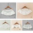 thumbnail image 3 of HeroNeo Women Embroidery Floral Lace Shawl Wrap Shrug Sheer Mesh Tassels Wedding Capelet Stole Vintage Bridal Cover Up Bolero, 3 of 19