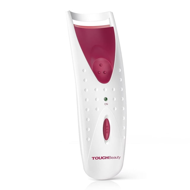 Rizador de pestañas con calefacción TouchBeauty TB-2003A para mujer, color rojo