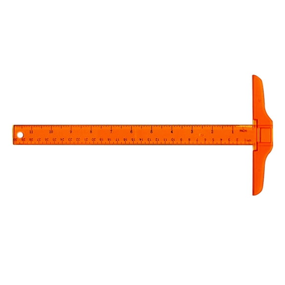 MUSEYA 2Pack Drafting Supplies T Ruler for Crafting Plastic for Home and Office Layout Work
