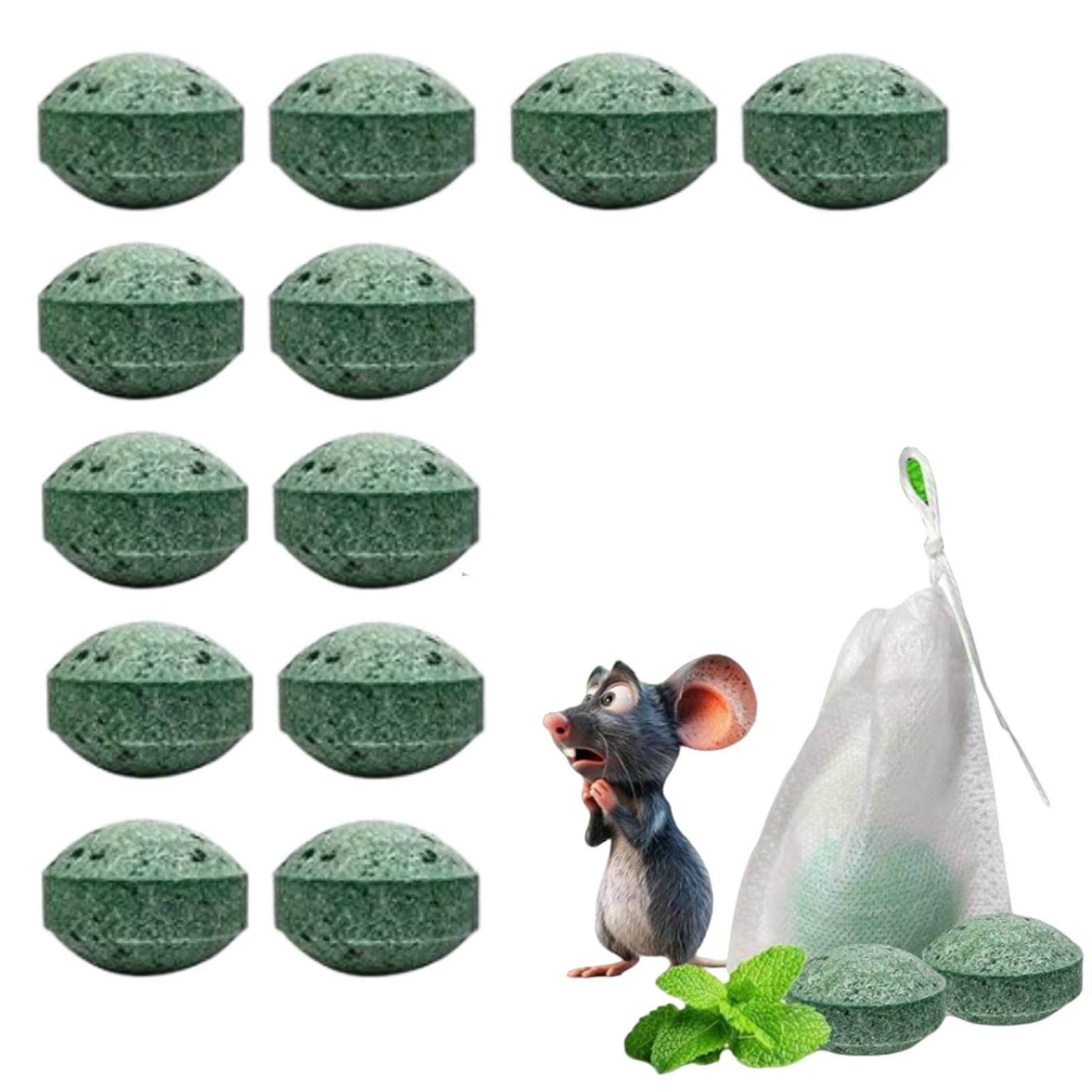 Kqaing Mole Repellent Balls,Powerful Vole Gopher Groundhog Rodent Repellant for Outdoor Lawn Garden Yard-12pack