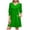 Green, variant on Kvture Womens Casual T Shirt Dress Ruffle 3/4 Sleeve Shift Summer Dresses Elegant Work Office Dresses for Women Green