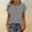 Gray polka dot t shirt for women a1, variant on Polka Dot T-Shirt For Women Short Sleeve Round Neck Button Down Casual Basic Top Party Wear Fashion Clothes, Red M