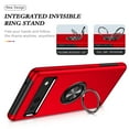 thumbnail image 3 of for Google Pixel 8 Case with Ring Stand, 360° Rotatable Ring Holder Magnetic Kickstand, 2-Layer Heavy Duty Shockproof Rugged Hybrid Hard PC Soft Rubber Case for Google Pixel 8, Red, 3 of 7
