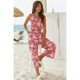 thumbnail image 2 of LASCANA Women's Wrap Look Jumpsuit Smocking, 2 of 5