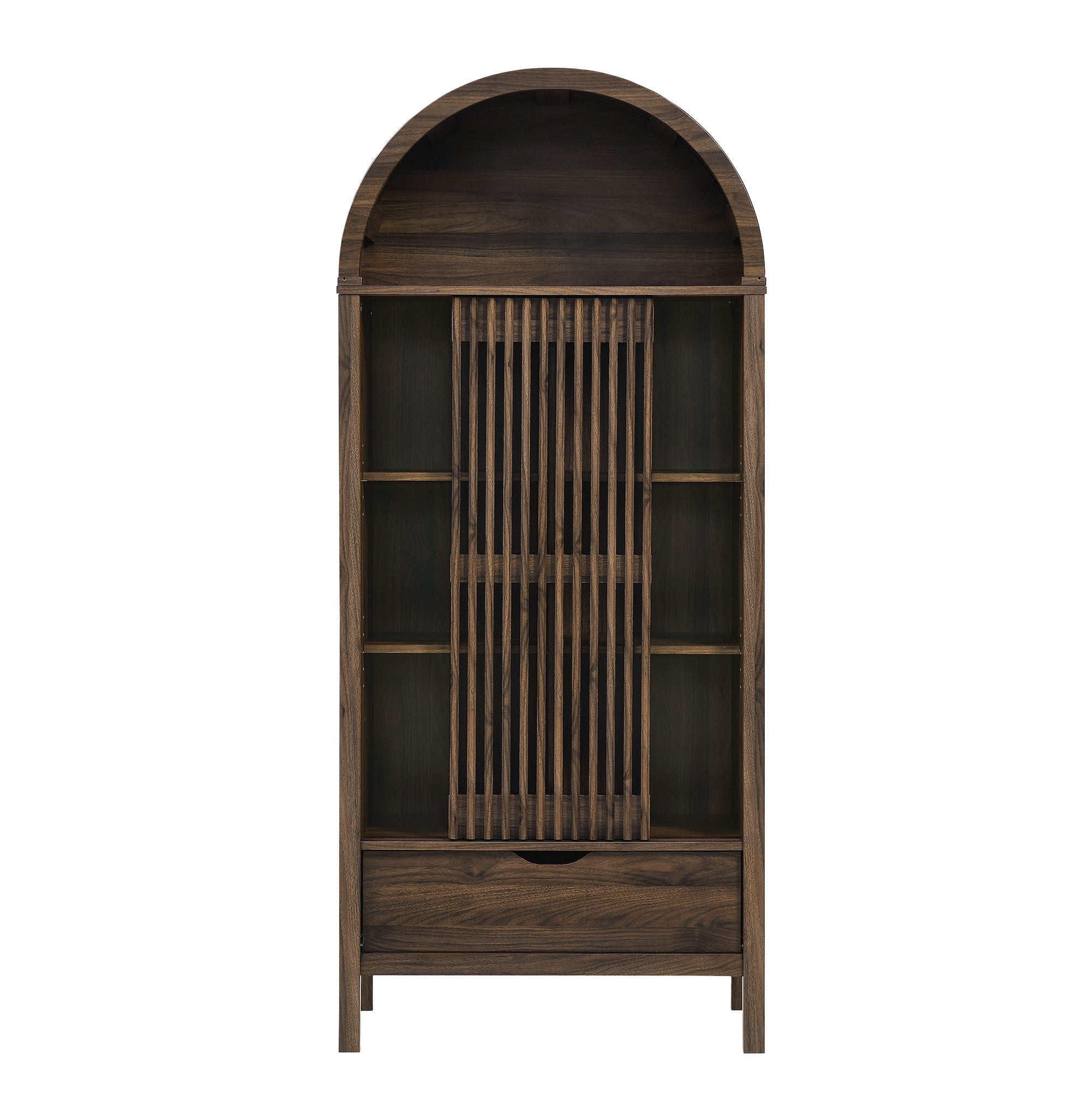 Vaughn Storage Display Cabinet in Walnut