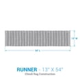 thumbnail image 4 of Park Designs Rainforest Chindi Green Table Runner 13" x 54", 4 of 5