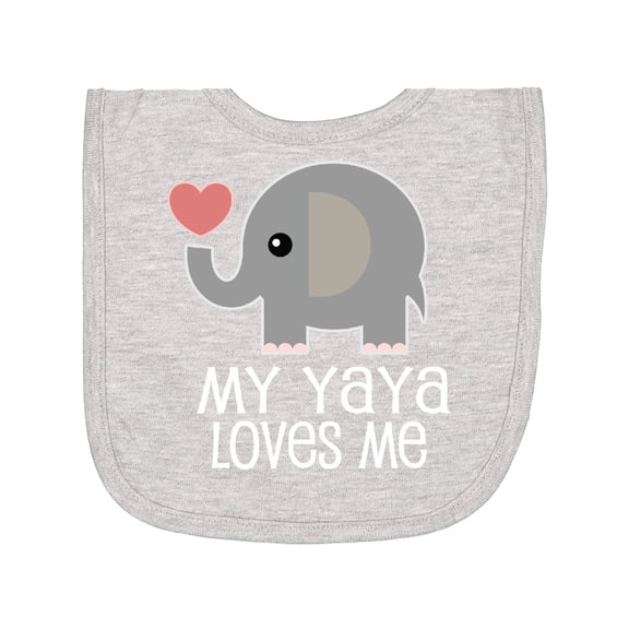 Inktastic My Yaya Loves Me Grandchild Newborn Bib