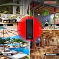 thumbnail image 7 of Outdoor Speakers Stereo in Wall Speaker 100W Peak Passive Mount Wired Waterproof Patio House Garage Indoor Exterior Audio System Bocinas para Casa - 15TG 1Pc Black, 7 of 7