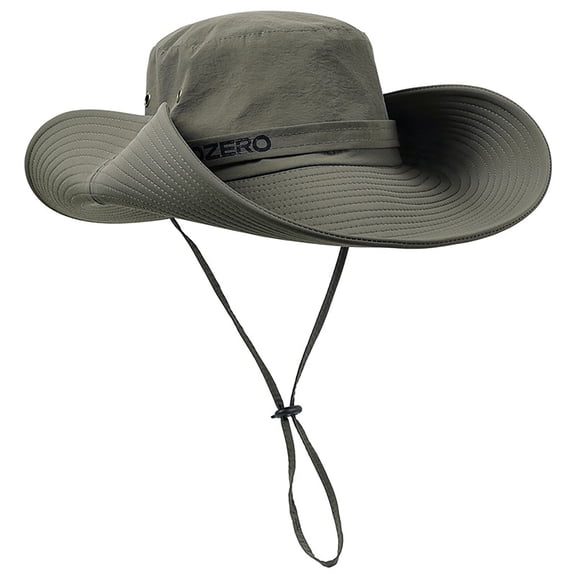 Wide Brim Waterproof Bucket Sun Summer Caps Travel Fishing Hiking Fisherman Hat Beach Safari Gardening Golf Fishing,Green