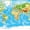 Highly Detailed World Map, variant on Elephant Stock Spices Of The World Wall Art - Horizontal Multi Panel Canvas - Living Room Wall Decor - Food And Drink Multi Panel - White And Orange Decor - 23" x 14"