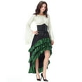 thumbnail image 4 of Robe pour Femmes Blouses pour Femmes Col Rond Manches Longues Blouse Corset Jupe à Volants Ensemble de Cosplay, 4 of 6