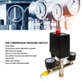 thumbnail image 4 of Válvula De Control De Presión Del Compresor De Aire, Instalación Simple Interfaz Estándar Del Interruptor De La Válvula De Presión Precisa De 0 A 180 PSI Con 2 Manómetros, 4 of 7