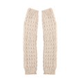 thumbnail image 1 of Women Knit Simple Solid Color Thermal Knee High Calf Slouch Socks Black, 1 of 4