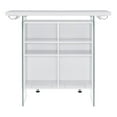 thumbnail image 6 of Pemberly Row 47.25"W Contemporary Wood Bar Unit in Gloss White/Clear, 6 of 8