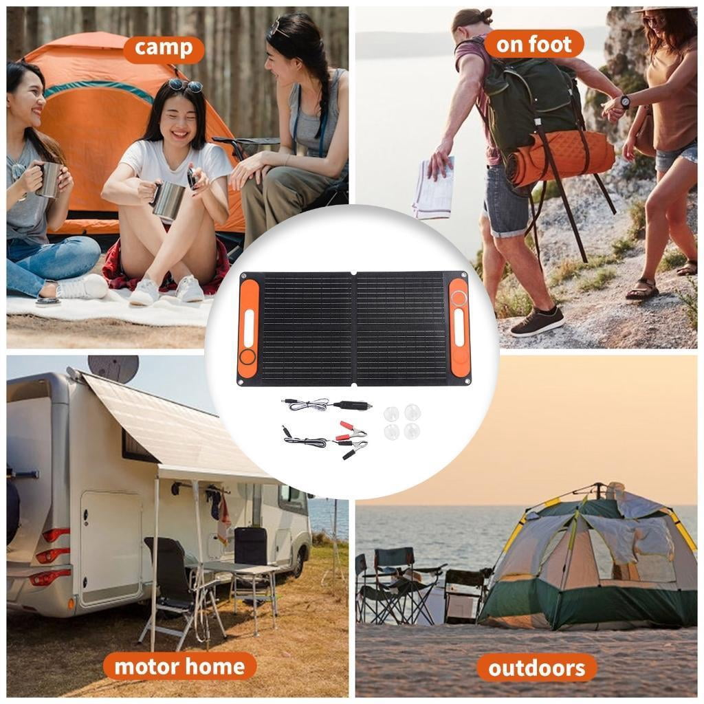 High Efficiency 80W Portable ETFE Solar Panel Double USB Port Folding Solar Panel Battery Charging Device