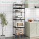 thumbnail image 4 of Estante Organizador Metálico De 6 Niveles De Cocina Baño Xtellar negro, 4 of 4
