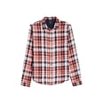 thumbnail image 6 of Scotch & Soda RED Orange Tartan Plaid Classic Fit Button Down Shirt, US Small, 6 of 6