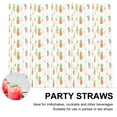 thumbnail image 4 of KAKOWELY 100 pajitas de papel para beber jugo de verano para decoración de fiesta de cumpleaños, 4 of 4