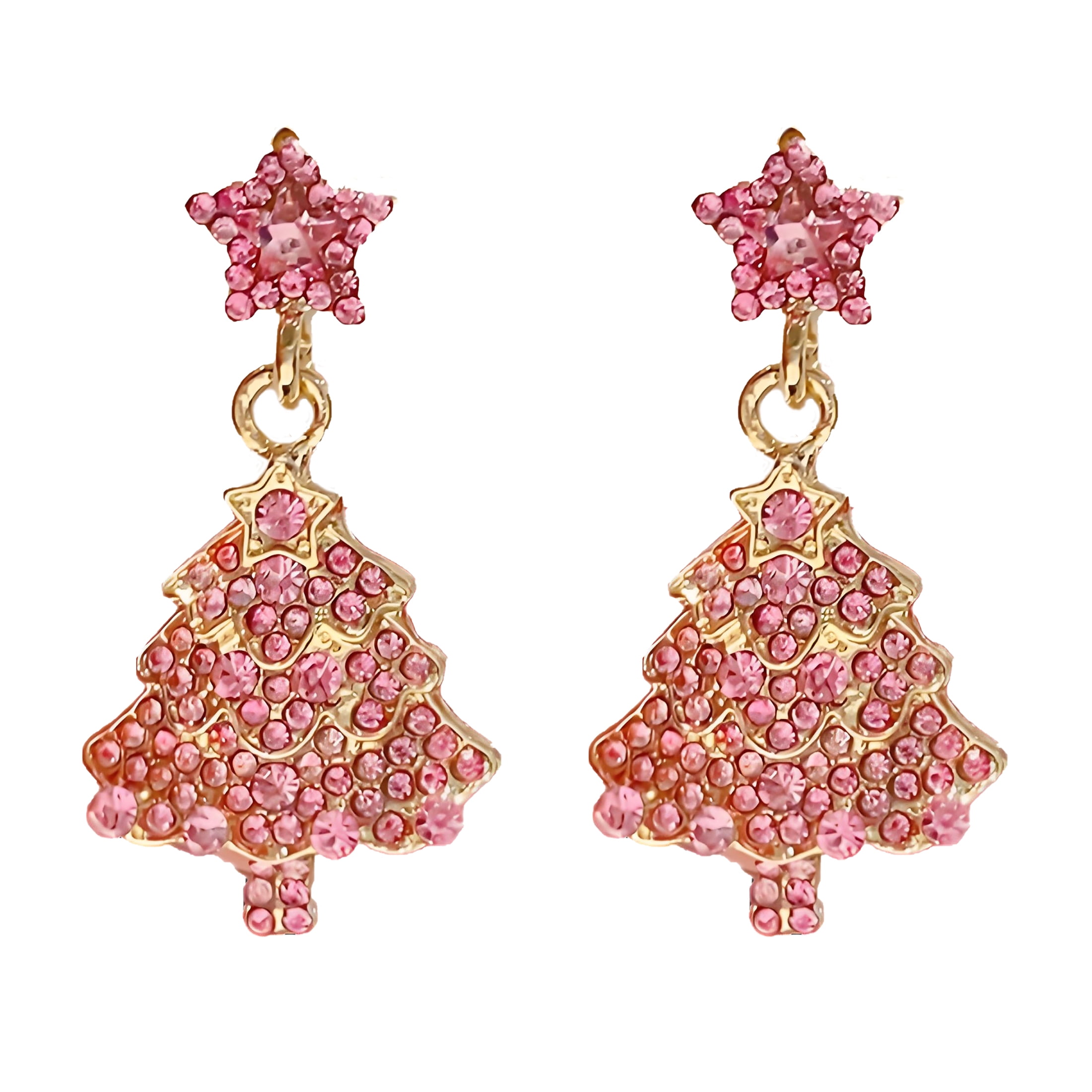 Small Brown Crystal Dangle Earrings For Women - Hypoallergenic Amber Drops, Ideal For Sensitive Ears