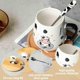 thumbnail image 3 of Cute Cow Coffe Mug with Cover and Spoon, Ceramic Cow Coffee mug, 420ml Kawaii Cow Mugs, 3D Animal Cow Mug Prefect Gifts For Boys Girl Women Kid (Happy, 3 of 4