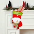 thumbnail image 2 of Xuniizn Christmas Stockings Bulk, Assorted Festive Xmas Stockings for Fireplace Mantel Decor, Traditional Holiday Ornaments, Christmas Decorations for Home, Polyester, 2 of 7