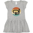 thumbnail image 3 of Inktastic Scuba Diver Retro Sunset Diving Gift Girls Toddler Dress, 3 of 5